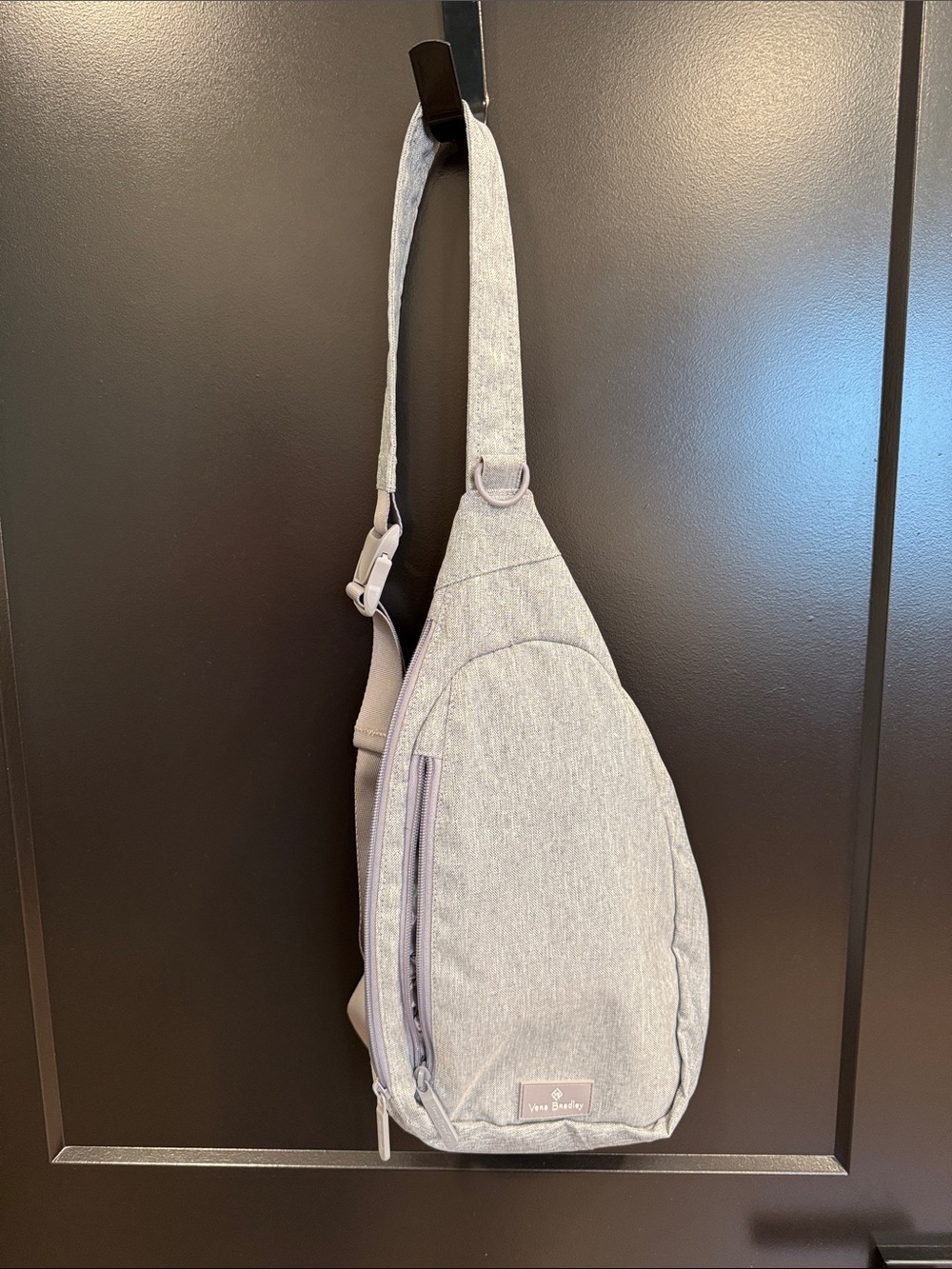 Gray Sling Crossbody Bag